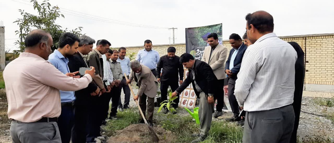 پویش «نهال امید» در مدرسه شاهد شهرستان رودان