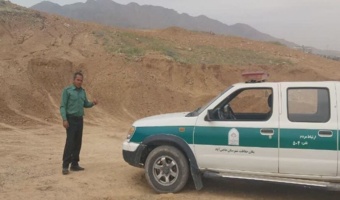 پیشگیری از تصرف اراضی ملی منطقه چاهتر شهرستان حاجی آباد