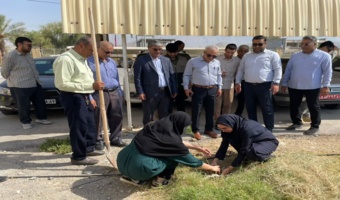 پویش مشترک منابع طبیعی و محیط زیست برای گرامیداشت شهدای دانش‌آموز در بندرخمیر