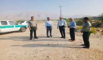 بازدید میدانی از اراضی طرح هادی روستای کشار دوستانی در شهرستان بندرخمیر