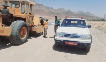 جلوگیری از خاکبرداری غیرمجاز و احداث جاده در اراضی ملی روستای لرد گرم شهرستان حاجی‌آباد
