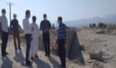 بازدید و نظارت بر پروژه آبخیزداری احداث دیوار حفاظتی شهر لمزان شهرستان بندرلنگه 