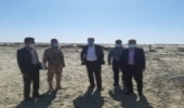 بازدید میدانی از اراضی شرق جاسک با حضور رئیس شورای حفظ حقوق بیت المال و انفال این شهرستان 