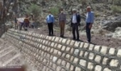 بازدید مهندس پیرمرادی نماینده بنیاد علوی از پروژه آبخیزداری حوزه کوهشاه احمدی شهرستان حاجی آباد