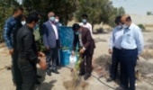 کاشت نهال در محل محوطه فرمانداری شهرستان جاسک به مناسبت فرا رسیدن هفته منابع طبیعی و آبخیزداری  