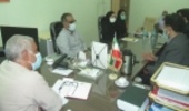 جلسه هماهنگی معاون اداره کل منابع طبیعی و آبخیزداری با معاون اداره ثبت اسناد و املاک استان در شهرستان بندرلنگه