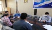 جلسه رئیس منابع طبیعی شهرستان قشم در جهاد کشاورزی در خصوص مدیریت بحران  