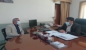دیدار رئیس اداره منابع طبیعی و آبخیزداری قشم با فرماندار این شهرستان‎