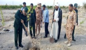 غرس نهال در تیپ امام سجاد ( ع ) بمناسبت روز درختکاری