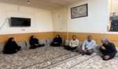 دیدار کارکنان منابع طبیعی و آبخیزداری حاجی‌آباد با خانواده‌های معظم شهدای جنگ رمضان
