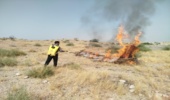 برگزاری مانور جامع اطفا حریق در منطقه چوچ شهرستان بندرعباس با مشارکت دستگاه‌ها و نهادها