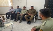 دیدار فرمانده انتظامی شهرستان بندرخمیر با رئیس اداره منابع طبیعی و آبخیزداری شهرستان