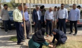 پویش مشترک منابع طبیعی و محیط زیست برای گرامیداشت شهدای دانشآموز در بندرخمیر