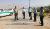 بازدید میدانی از اراضی طرح هادی روستای کشار دوستانی در شهرستان بندرخمیر