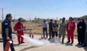 همافزایی دستگاههای اجرایی بندرخمیر برای حفاظت از منابع طبیعی؛ آموزش و مانور اطفای حریق برگزار شد