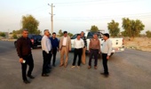 بازدید میدانی فرماندار شهرستان رودان و مسئولان دستگاه‌های اجرایی از اراضی ملی بخش رودخانه