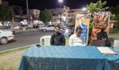 برپایی میز خدمت اداره منابع طبیعی و آبخیزداری شهرستان میناب در تجمعات شبانه