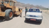 جلوگیری از خاکبرداری غیرمجاز و احداث جاده در اراضی ملی روستای لرد گرم شهرستان حاجی‌آباد