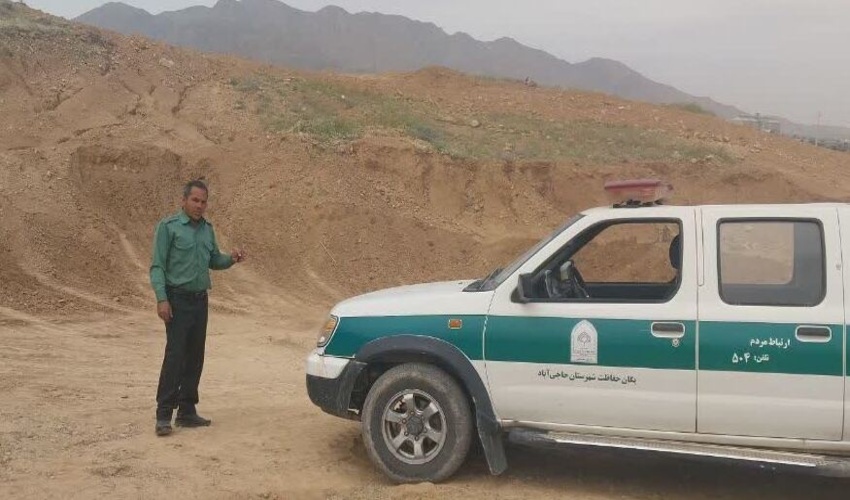 پیشگیری از تصرف اراضی ملی منطقه چاهتر شهرستان حاجی آباد