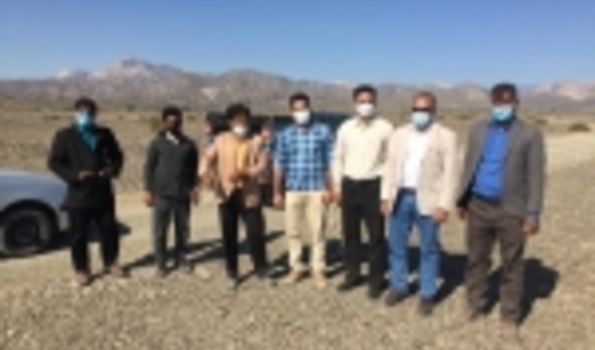 تحویل زمین پروژه کپه کاری و بذرکاری مازگرد احمدی از محل اعتبارات صندوق توسعه ملی شهرستان حاجی آباد