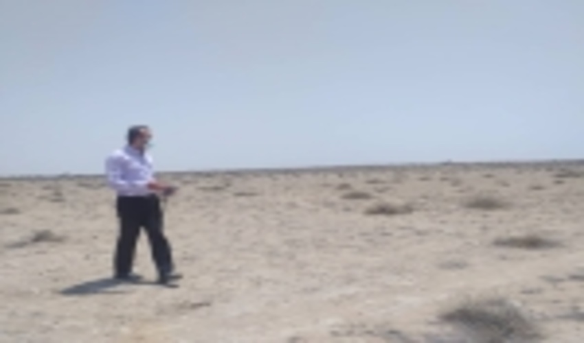 بررسی اراضی ملی شده پلاک نخیلو، بندرمقام شهرستان بندرلنگه