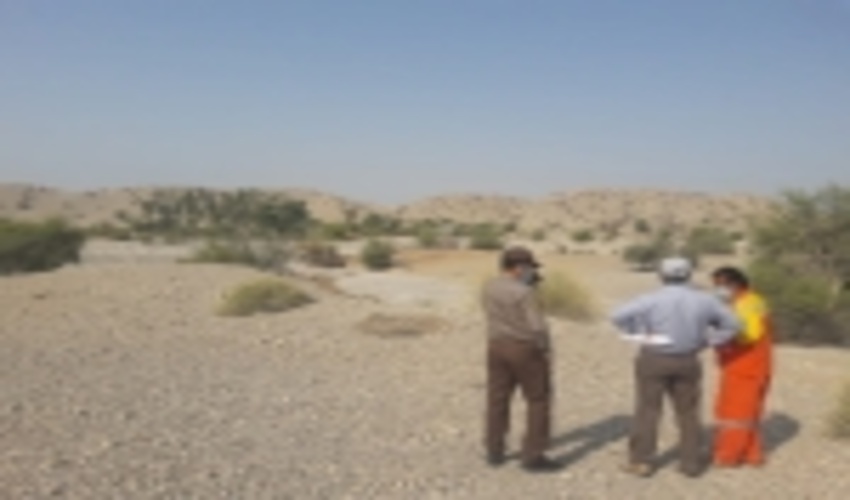 بازدید از محدوده تصرفی موضوع پرونده تصرف عدوانی به همراه کارشناس رسمی دادگستری در منطقه گوجیان 