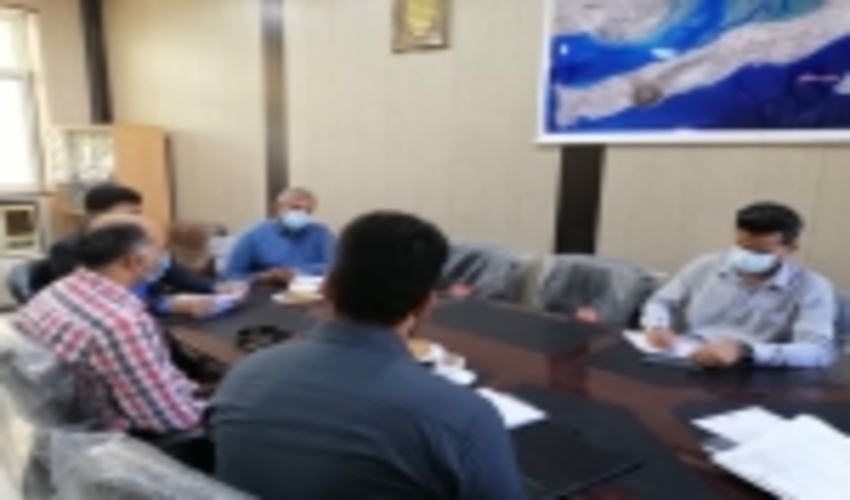 جلسه رئیس منابع طبیعی شهرستان قشم در جهاد کشاورزی در خصوص مدیریت بحران  