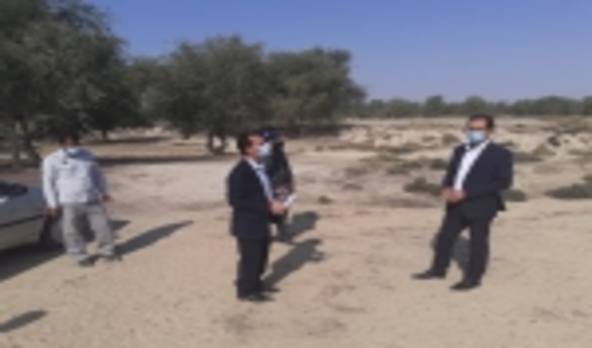 بازدید ریاست حوزه قضایی شهرستان پارسیان از اراضی ملی و رفع تصرف شده بخش کشکنار‎