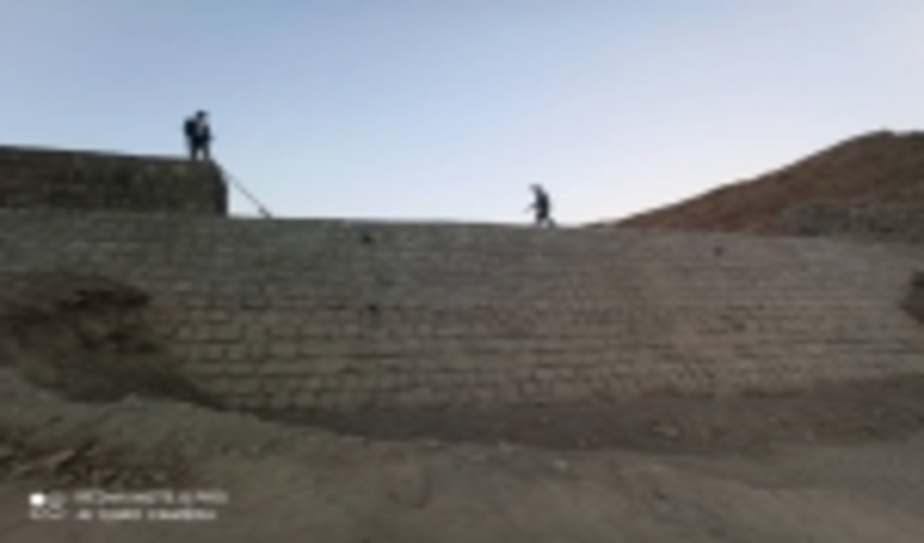 پیشرفت فیزیکی 90 درصدی  پروژه آبخیزداری حوزه نوگین شهرستان جاسک 