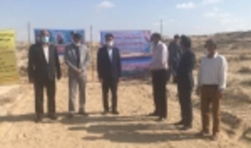 مراسم کلنگ زنی پروژه عملیات مکانیک آبخیزداری حوزه خالصی شهرستان قشم