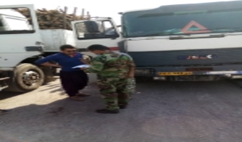 کنترل محموله های چوب در جاده های مواصلاتی شهرستان بندرعباس