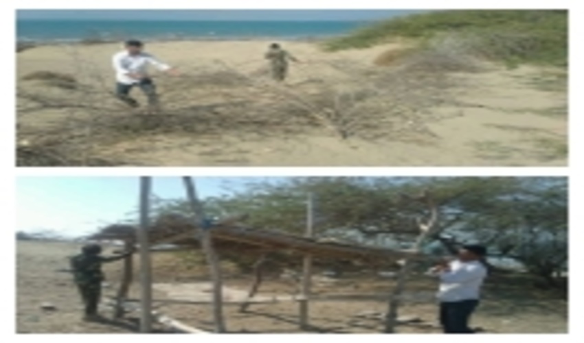 یک  هکتار از اراضی ملی در شهرستان سیریک رفع تصرف شد