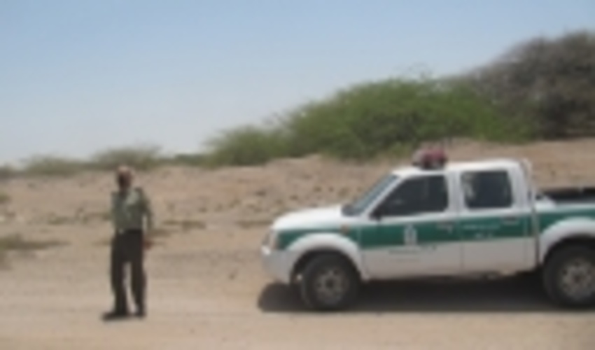 کنترل اراضی ملی و منابع طبیعی در منطقه طاهونه شهرستان بندرلنگه