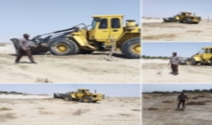 رفع تصرف 89531 مترمربع از  اراضی ملی شهرستان میناب