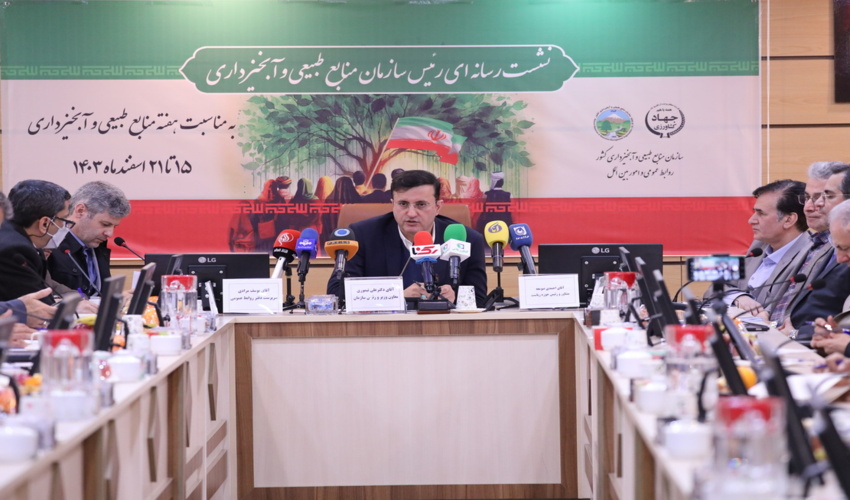 آبگیری سازه آبخیزداری گاگته شهرستان بندرخمیر در آخرین روزهای سال 97‎