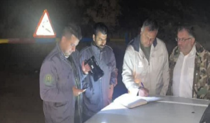 جلسه فرمانده و جانشین یگان حفاظت منابع طبیعی هرمزگان با ریس بنیاد مسکن انقلاب بستک
