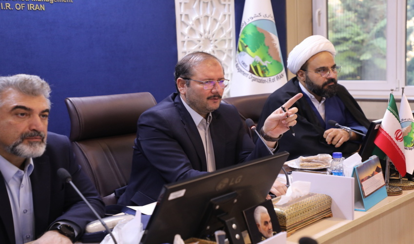 پیشرفت فیزیکی 95 درصدی عملیات بیومکانیک پروژه احداث هلالی آبگیر حوزه پوراحمدی از اعتبارات صندوق توسعه ملی شهرستان حاجی آباد