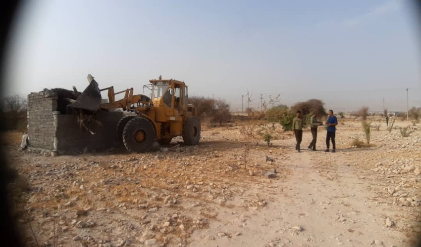 آزادسازی شش هکتار از اراضی ملی کوخرد شهرستان بستک