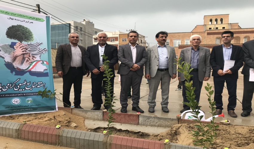 برگزاری جشن درختکاری به مناسبت هفته منابع طبیعی در شهرستان قشم