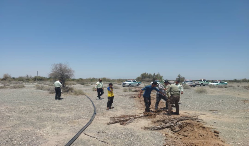 رفع تصرف اراضی ملی منطقه رودخانه بر شهرستان رودان
