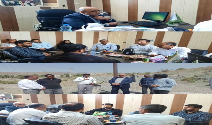 حضور مدیر کل منابع طبیعی و آبخیزداری استان هرمزگان در جمع مردم و پرسنل اداره شهرستان بشاگرد