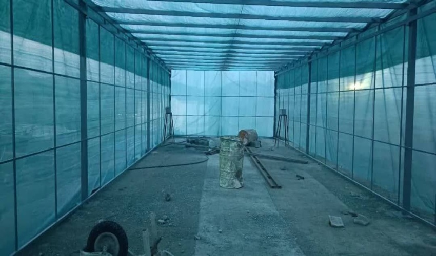 احداث نهالستان روستای کاهکن شهرستان بشاگرد باظرفیت ده هزار اصله نهال 