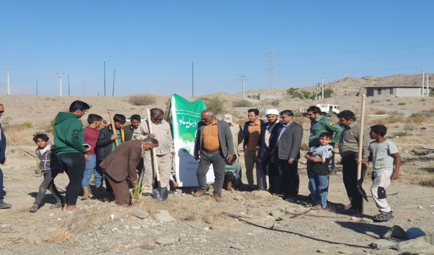 برگزاری پویش سراسری کاشت نهال در «سایه سار مادر» در پارک روستای یرد قاسمعالی از توابع شهرستان پارسیان‎