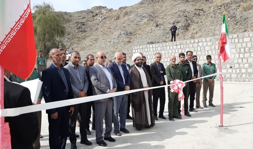 افتتاح سازه آبخیزداری حوزه نازدشت شهرستان رودان به مناسبت گرامیداشت دهه مبارک فجر