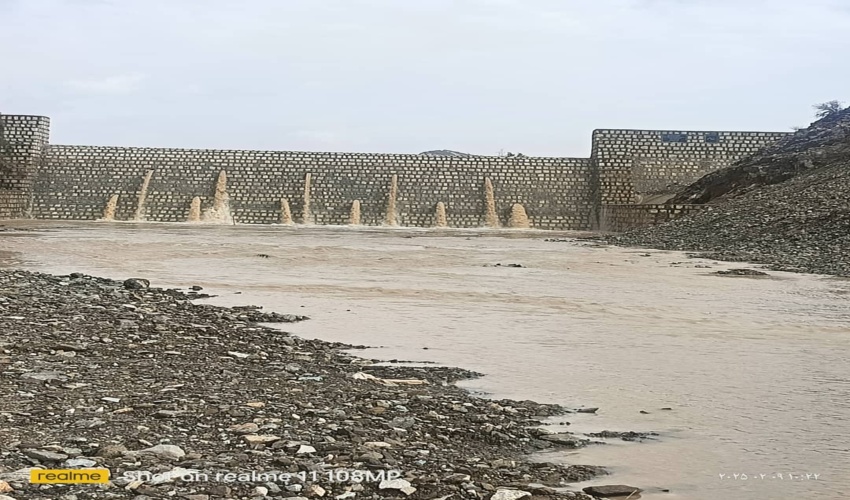 آبگیری ۸۰ هزار مترمکعبی سازه آبخیزداری حوزه نازدشت روستای آبدان در شهرستان رودان 