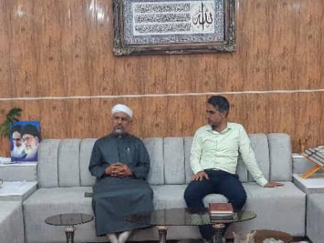 دیدار رییس اداره منابع طبیعی و ابخیزداری شهرستان پارسیان با امام جمعه این شهرستان